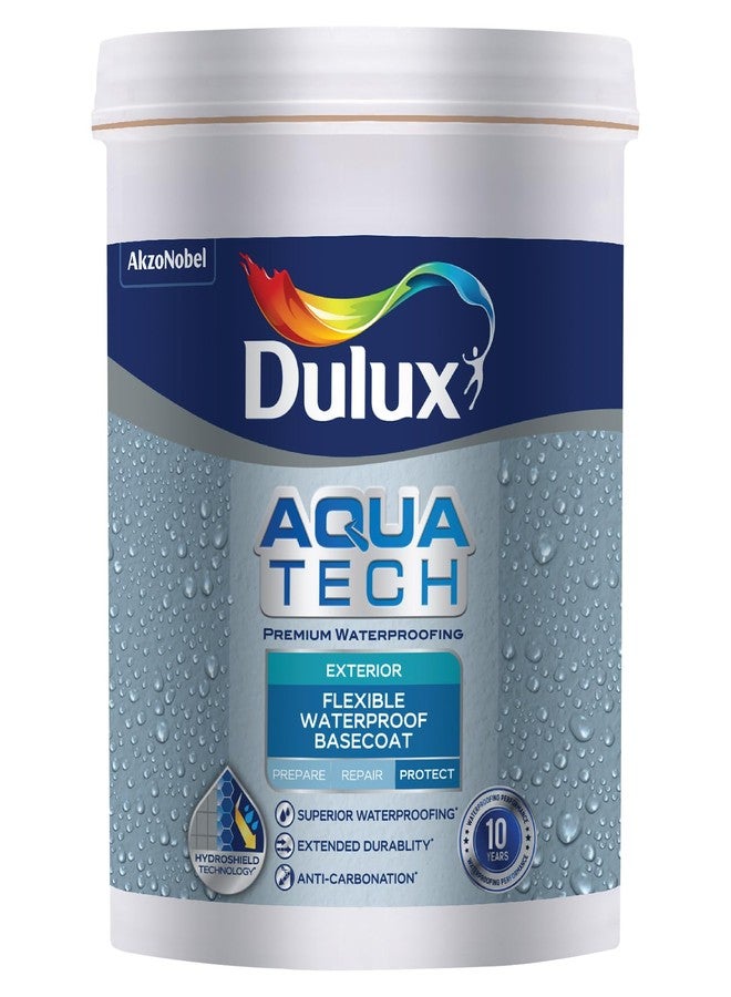 Dulux Aquatech Flexible Waterproof Basecoat (1L) - Provides Superior Waterproof Protection for Both Indoor & Outdoor Walls, Ensuring Long-Lasting Durability with a 10-Year Warranty - Image 1